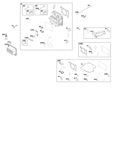 Cylinder Head Group Diagram and Parts List for 31R877-0001-B5 200000 - 399999 Briggs and Stratton Engine